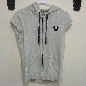 true religion jacket with sleeves cutoff